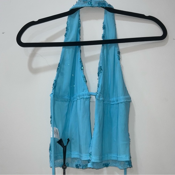 Capri Cove Beaded Top Baby Blue - Picture 6 of 9